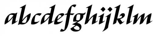 Escritura Bold Italic Font LOWERCASE
