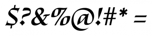 Escritura DemiBold Italic Font OTHER CHARS
