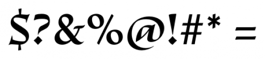 Escritura DemiBold Font OTHER CHARS