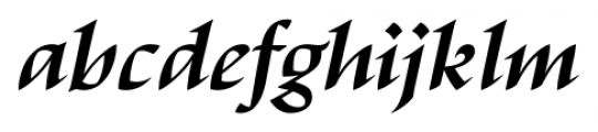 Escritura Display DemiBold Italic Font LOWERCASE