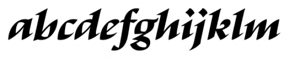 Escritura Display Extra Bold Italic Font LOWERCASE
