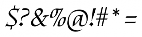 Escritura Display Italic Font OTHER CHARS