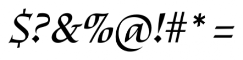 Escritura Display Medium Italic Font OTHER CHARS