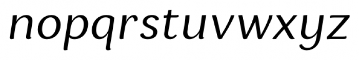 Espuma Pro Book Italic Font LOWERCASE