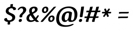 Espuma Pro Semi Bold Italic Font OTHER CHARS