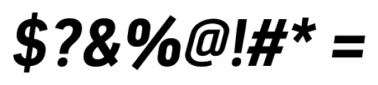 Estandar Bold Italic Font OTHER CHARS