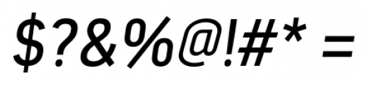 Estandar Italic Font OTHER CHARS