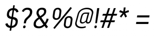 Estandar Light Italic Font OTHER CHARS