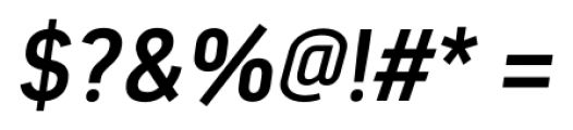 Estandar SemiBold Italic Font OTHER CHARS