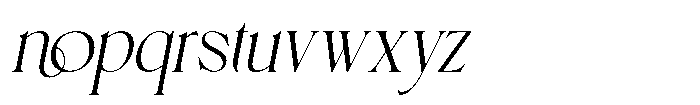 Esarolin Glamour Oblique Font LOWERCASE