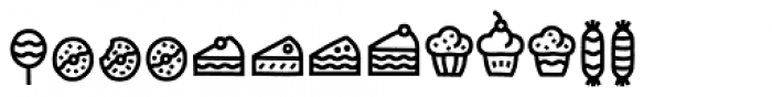 Escalope Crust One Icons Font LOWERCASE