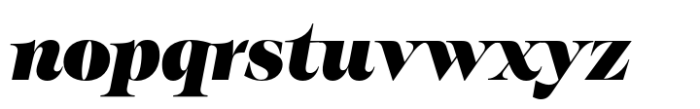 Eschaton Black Italic Font LOWERCASE