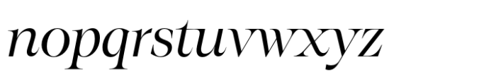 Eschaton Italic Font LOWERCASE