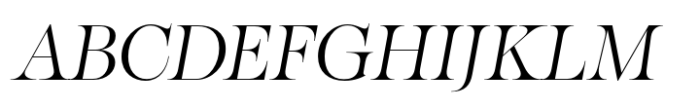 Eschaton Light Italic Font UPPERCASE