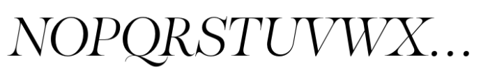 Eschaton Light Italic Font UPPERCASE