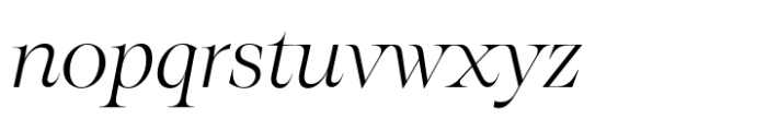 Eschaton Light Italic Font LOWERCASE