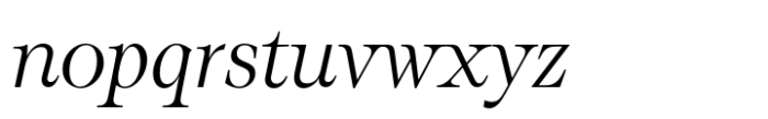 Eschaton Text Light Italic Font LOWERCASE