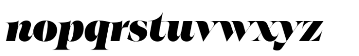 Eschaton Xtra Black Italic Font LOWERCASE