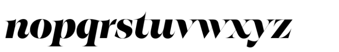 Eschaton Xtra Bold Italic Font LOWERCASE