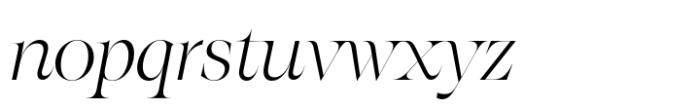 Eschaton Xtra Light Italic Font LOWERCASE