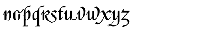 Escorial Minuscule Swash Alternate Font LOWERCASE