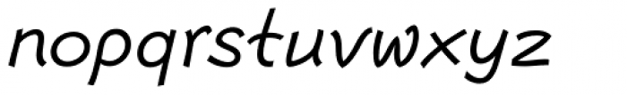 Escript Italic Font LOWERCASE