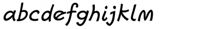 Escript Medium Italic Font LOWERCASE