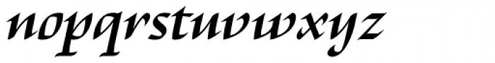 Escritura Demi Bold Italic Font LOWERCASE