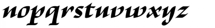 Escritura Extra Bold Italic Font LOWERCASE