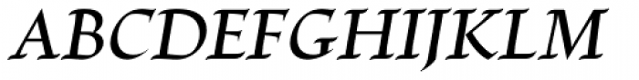 Escritura Medium Italic Font UPPERCASE