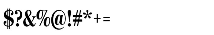 Escrow Display Compressed Bold Font OTHER CHARS