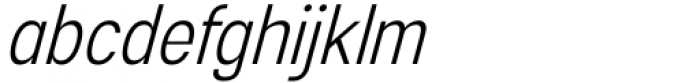 Esenka Light Italic Font LOWERCASE