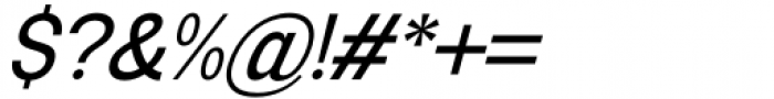 Esenka Medium Italic Font OTHER CHARS