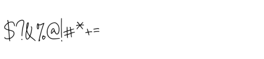 Esimply Signature Font OTHER CHARS