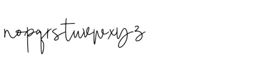 Esimply Signature Font LOWERCASE