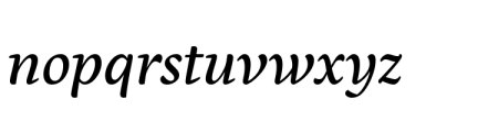 Eskorte Latin Variable Italics Font LOWERCASE