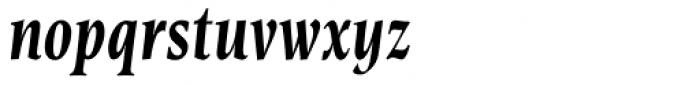 Esperanto Condensed Bold Italic Font LOWERCASE