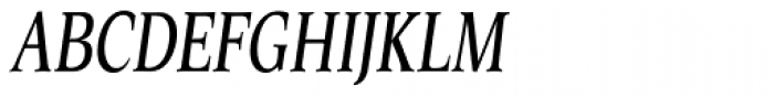 Esperanto Condensed Italic Font UPPERCASE