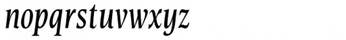 Esperanto Condensed Italic Font LOWERCASE