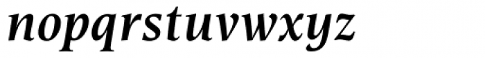 Esperanto SemiBold Italic Font LOWERCASE