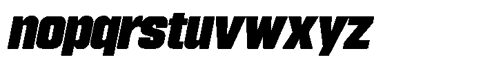 Esport Headline Black-Italic Font LOWERCASE