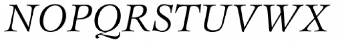 Esprit Std Book Italic Font UPPERCASE