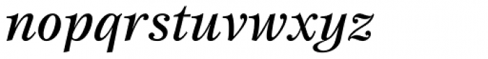 Esprit Std Medium Italic Font LOWERCASE