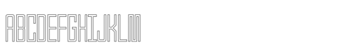Esquema Outline Font UPPERCASE