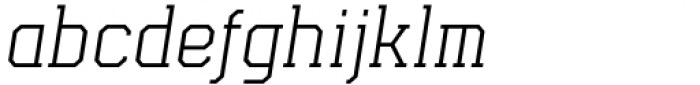 Esquina Light Italic Font LOWERCASE