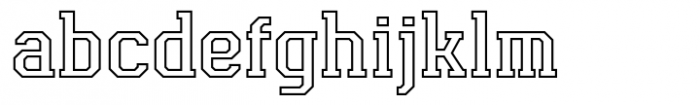 Esquina Outline Bold Font LOWERCASE