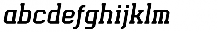 Esquina Rounded Medium Italic Font LOWERCASE