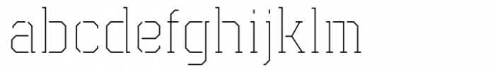 Esquina Stencil Thin Font LOWERCASE