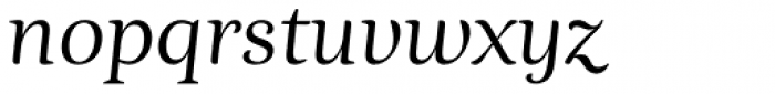 Esta Pro Italic Font LOWERCASE
