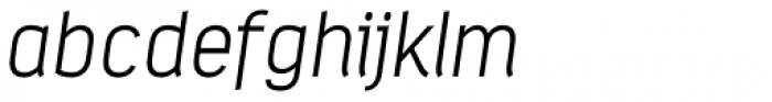 Estandar ExtraLight Italic Font LOWERCASE